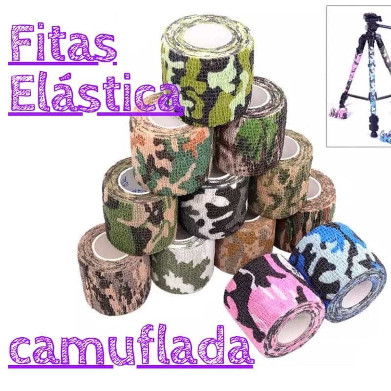 Fita camuflada Bandagem Atadura elástica respirável.