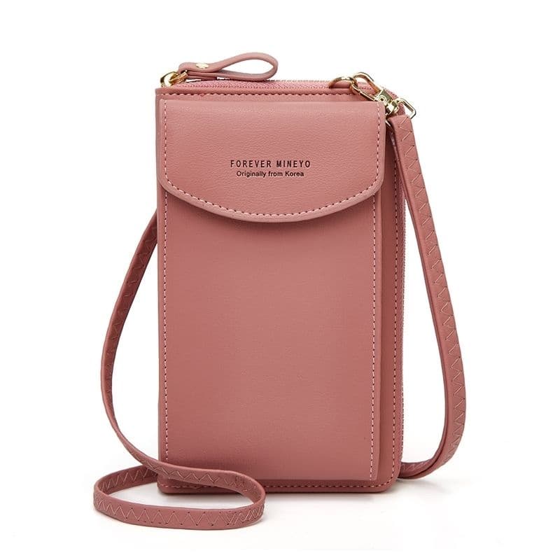 bolsa feminina porta celular tipo carteira alça transversal modelo novo LR-006