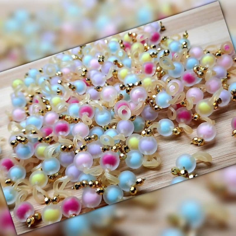 25 Pérolas Fosca Colorida Penteado Pet Lacinho Pet Biju Jóias Pet Ponto de Luz Banho e Tosa