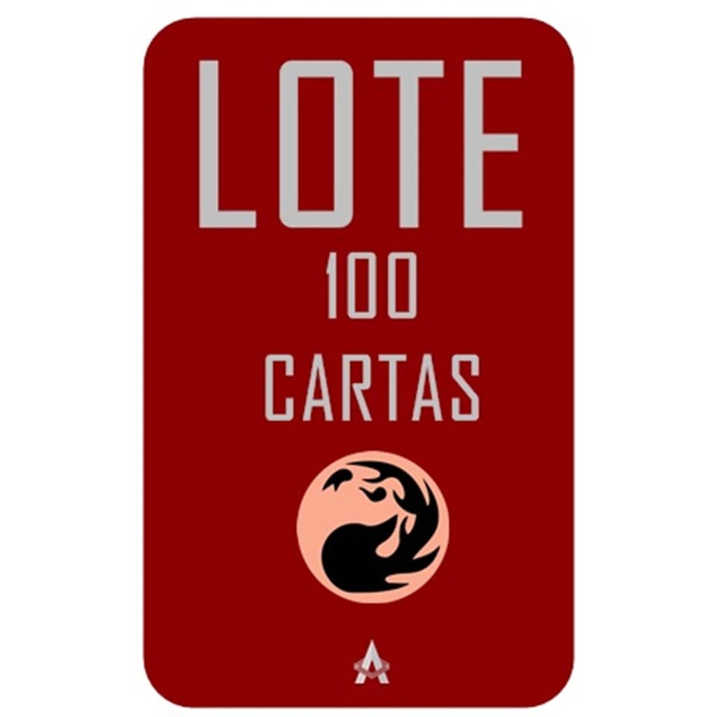 Lote 100 Cartas VERMELHA de Magic The Gathering - 1 Raras