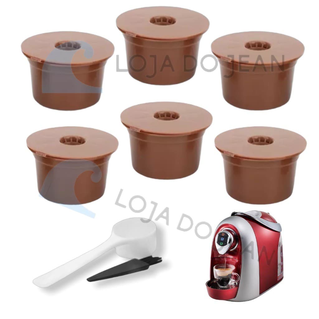 Kit 6 Cápsula Três Corações Reutilizável Cafeteira Café