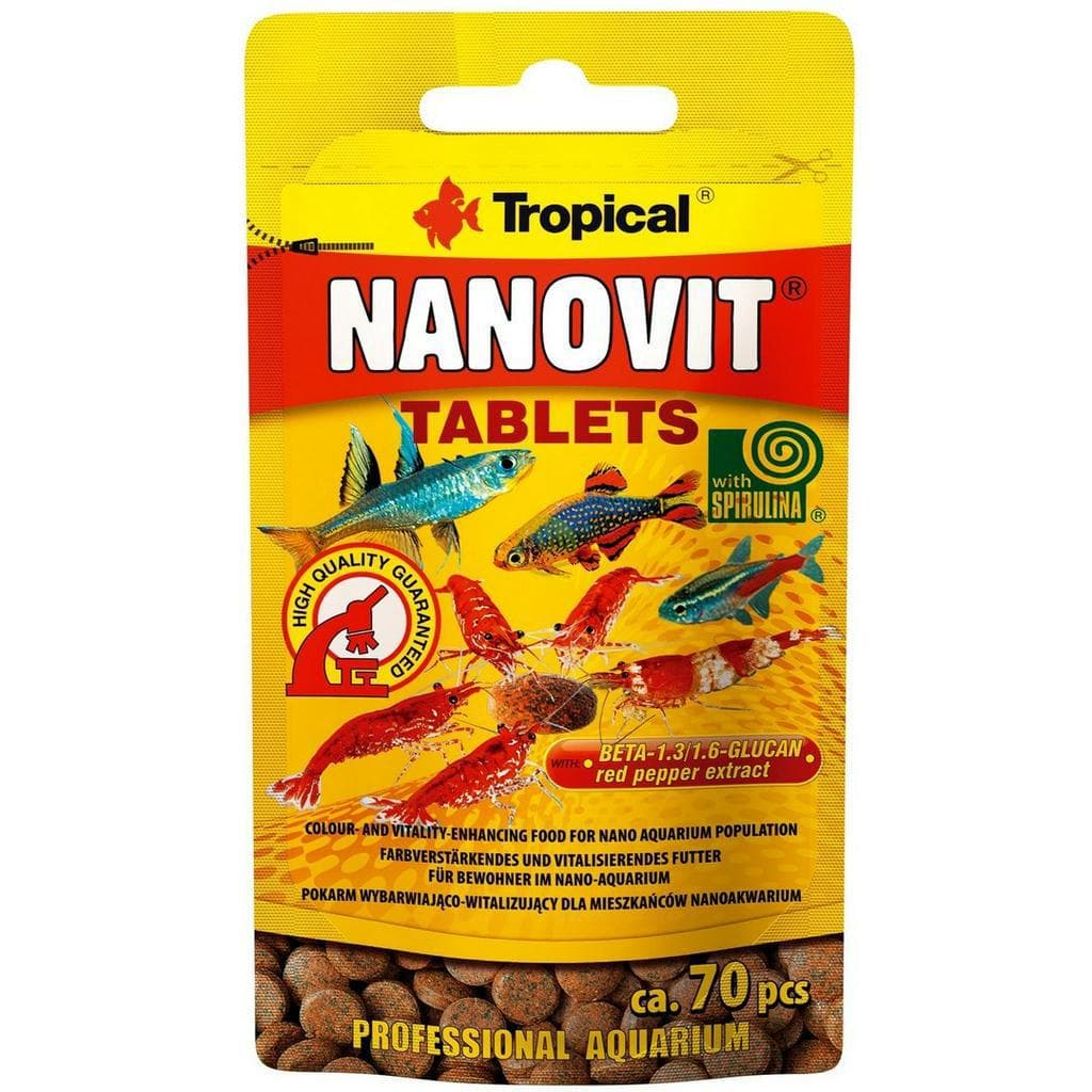 Ração Para Peixes Nanovit Tablets 10g Tropical