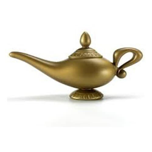 Lâmpada Magica Aladim Plástico Decorações Brinquedo Festa Genio Aladdim Magica