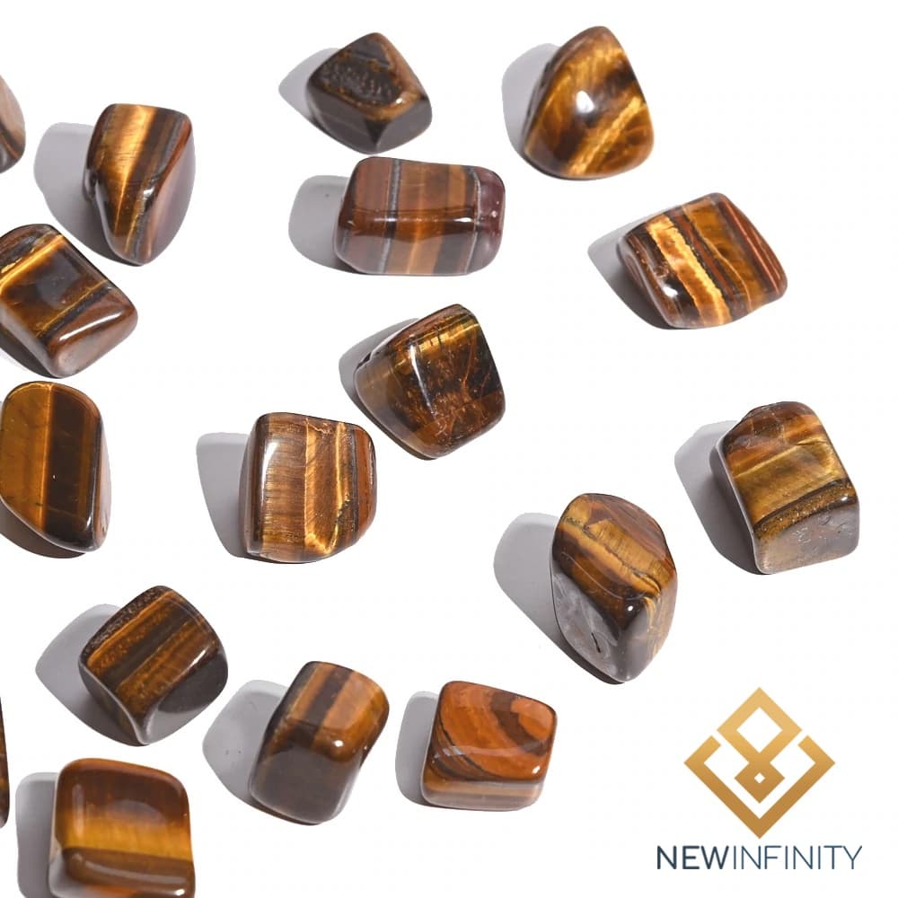 Cristal Rolado de Olho de Tigre Pedra Natural 2cm prosperidade e tomada de decisões