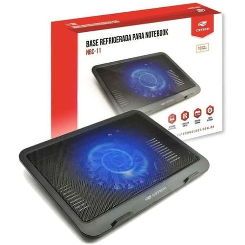 Base Para Notebook 14  Nbc-11bk C3tech C/ 1 Cooler 140mm Led