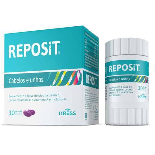 Reposit Cabelos E Unhas 30caps Gel