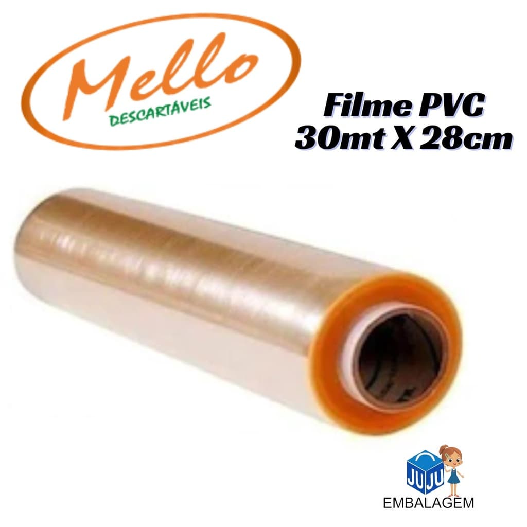 Rolo Bobina Plástico De Filme Pvc 30 Metros X 28cm