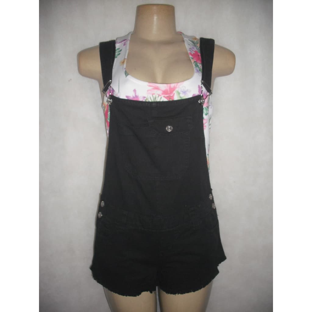 JARDINEIRA PRETA BLUE STEEL TAM M MACAQUINHO ALGODÃO USADO BOM ESTADO