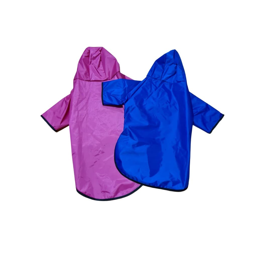 Capa De Chuva Pet Para Cachorro Impermeável  Nylon Emborrachado - Com Capuz - PP - G - GG - EXG