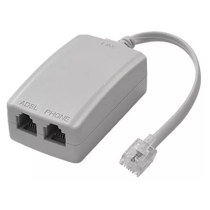 Micro Filtro Adsl Telefone Modem Internet Duplo 2 Saidas