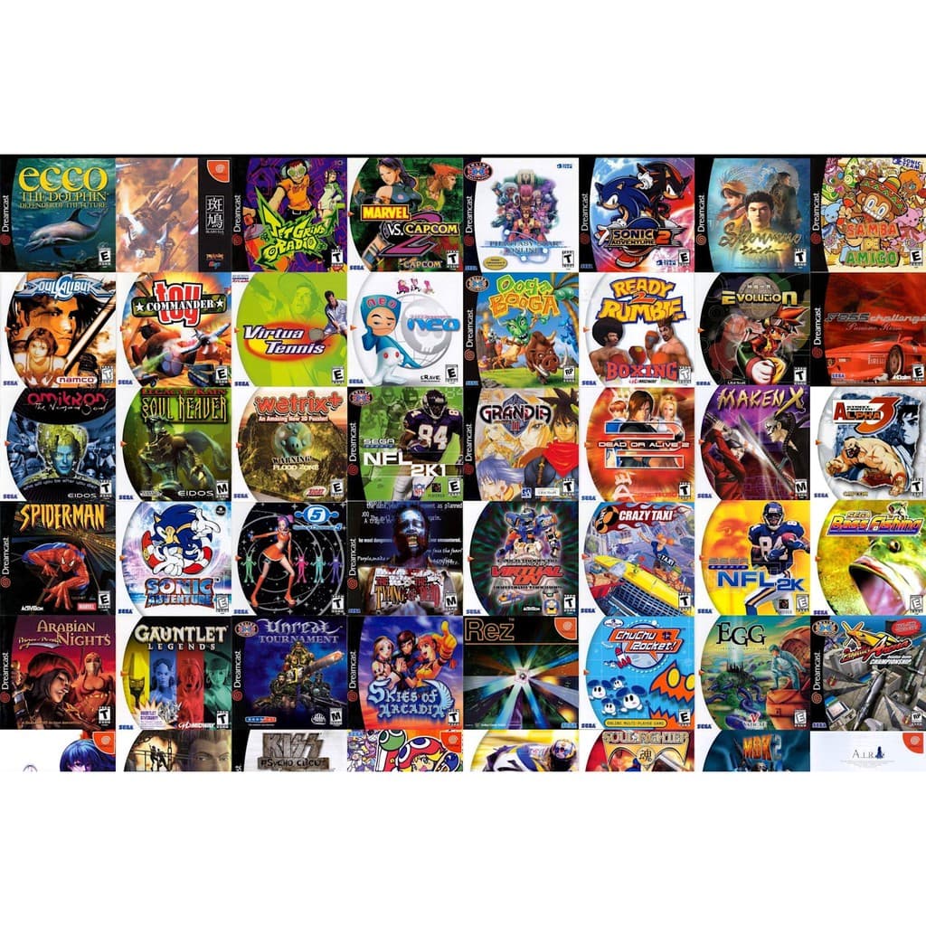 10 jogos para dreamcast - jogos dreamcast kit - dreamcast