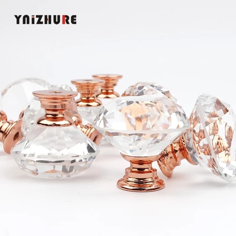 kit 7 puxador base rose de 30mm com parafuso