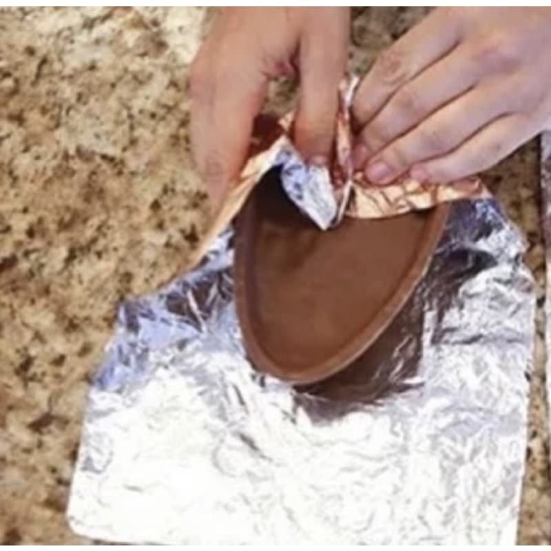 kit embalagem ovo de páscoa folha chumbo 40x50 de alumínio kit 20/30/40/50/100 (CHOCO)