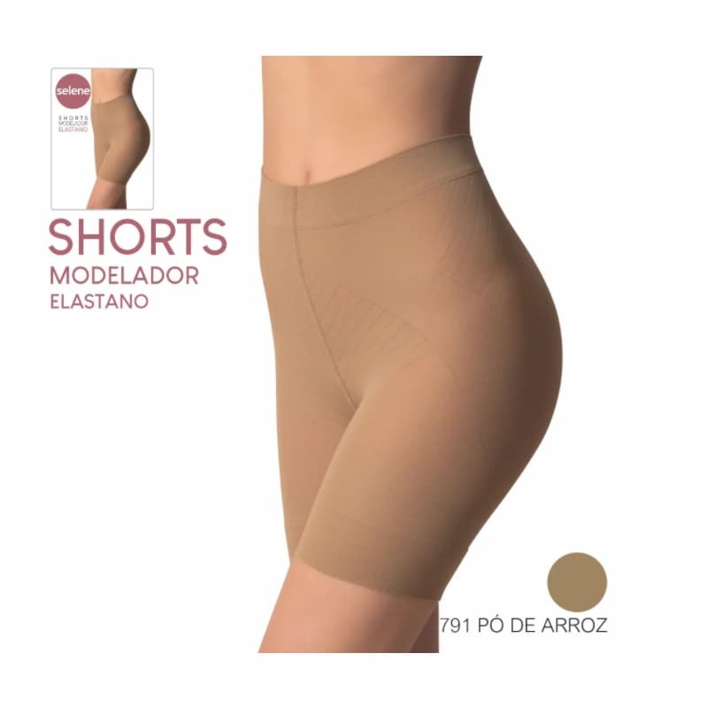 Shorts Modelador Elastano Aperta Barriga Levanta Bumbum