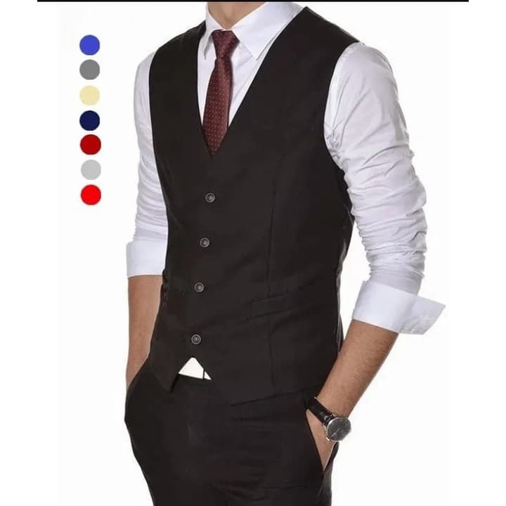 Colete Oxford Varias Cores - Preto Azul Bege Chumbo Marsala