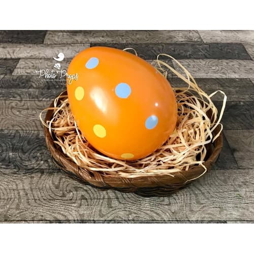 Ovo Orangeshok 15 Cm New Born Props Páscoa