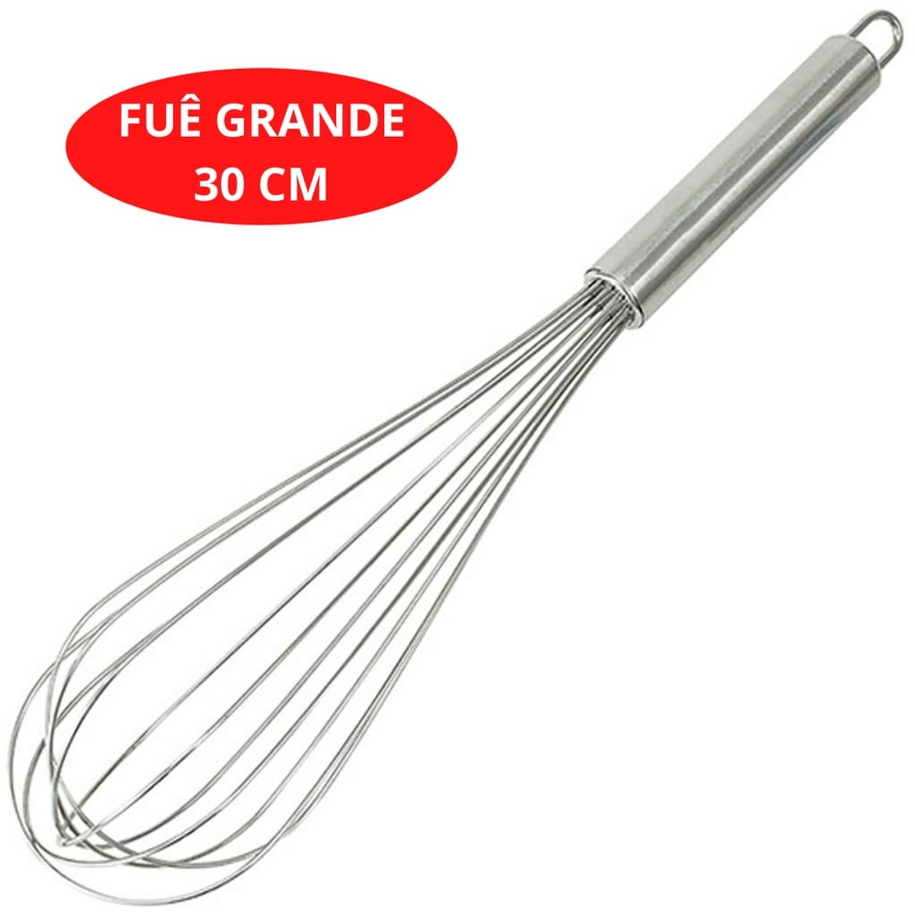 fue batedor de ovos batedor de bolo em inox  claras grande 30 cm
