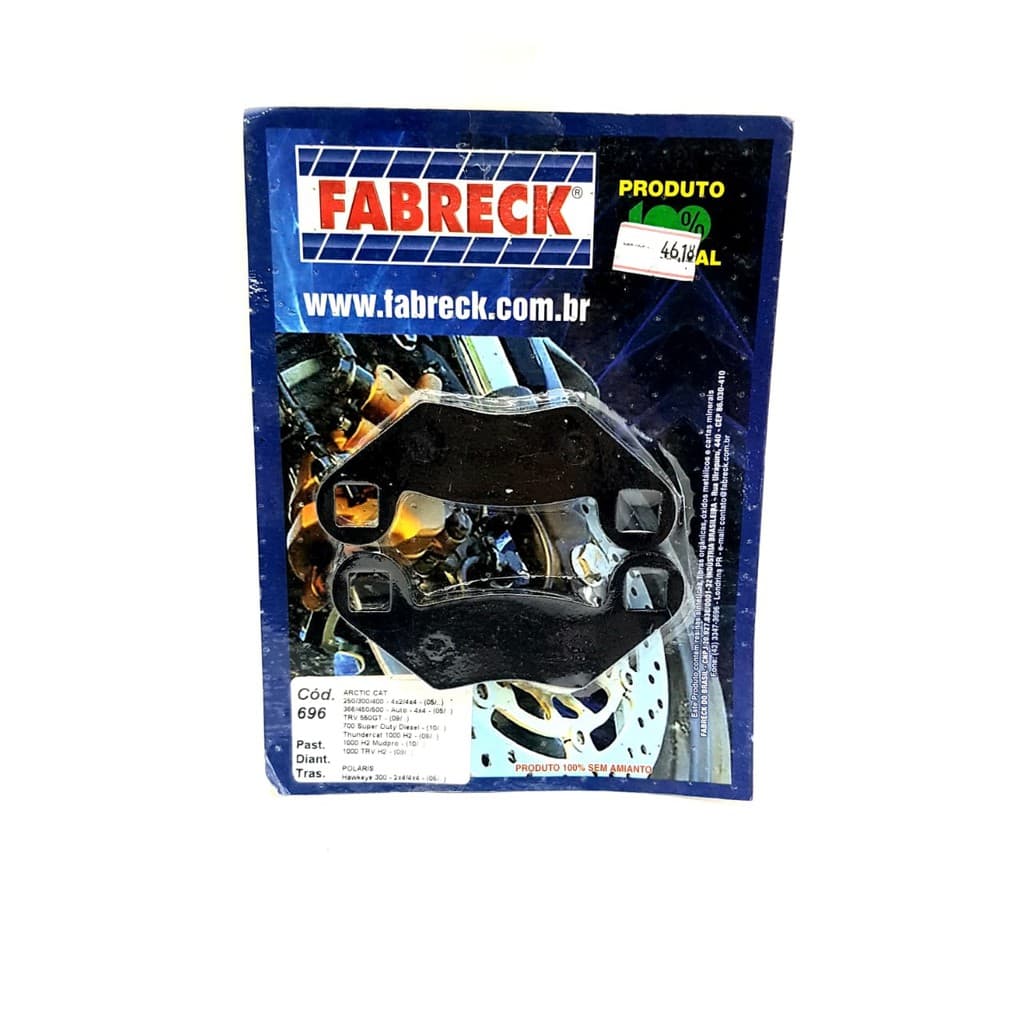 Pastilha De Freio Dianteira Polaris Scrambler 400 98/99