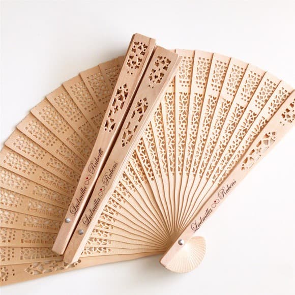 Leque Personalizado para Casamento, Empresas e Eventos | Lembrancinha com Personalização Grátis + Envio Rápido