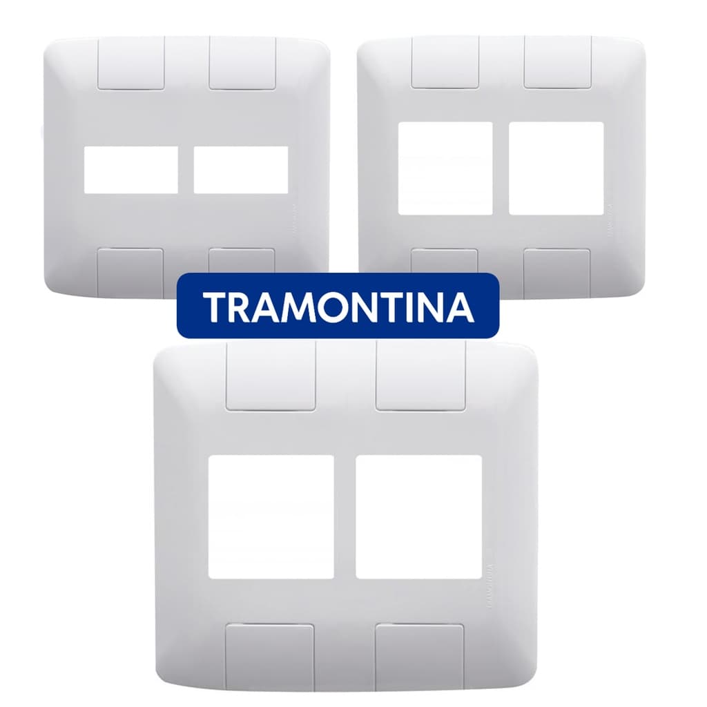 Placa Espelho 4x4 2mod 4mod 6mod Tomadas E Interruptores Aria Tramontina