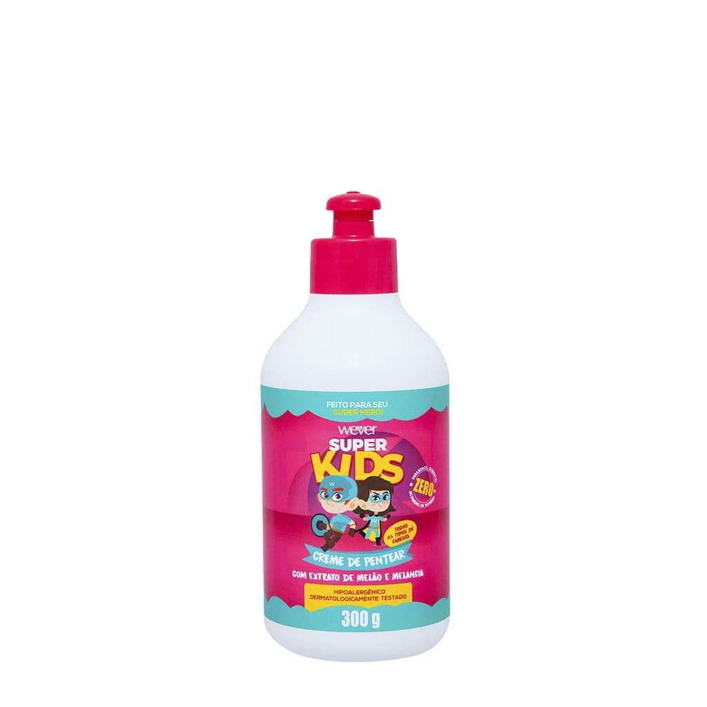 Creme de Pentear Super Kids com Extrato de Melão e Melancia Wever 300 g - 1 Unidade