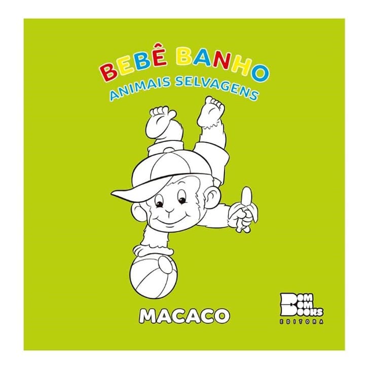 Bebe Banho Colorir: Animais Selvagens