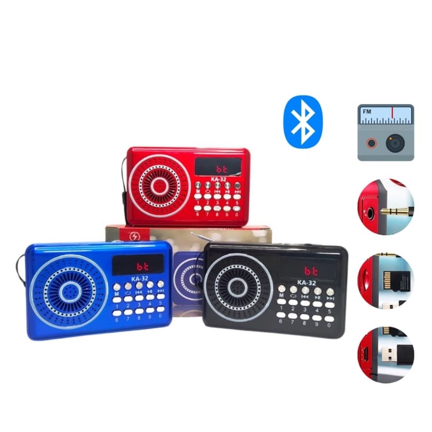 Rádio Fm Digital Portátil Bluetooth Pendrive Recarregável CD35