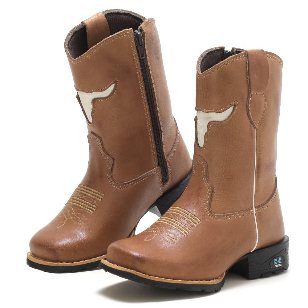 Bota Botina Texana Country Feminina Masculina  Infantil Couro Promoção