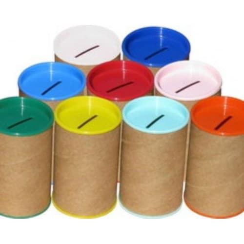 50 Cofrinhos Papelão 6x9,5cm para Personalizar – Cofrinho Lembrancinha Festa Infantil DIY