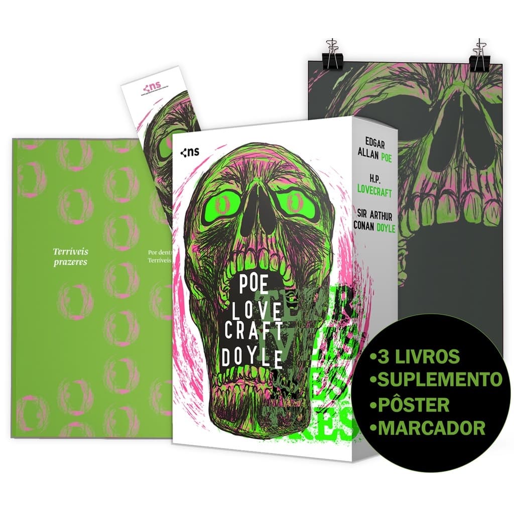 Box Terríveis Mestres - 3 Livros + Pôster + Suplemento Extraordinário Estranho