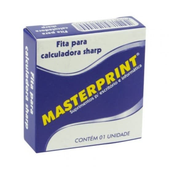 Fita P/ Calculadora Sharp Nylon P/V Masterprint PT C/ 12