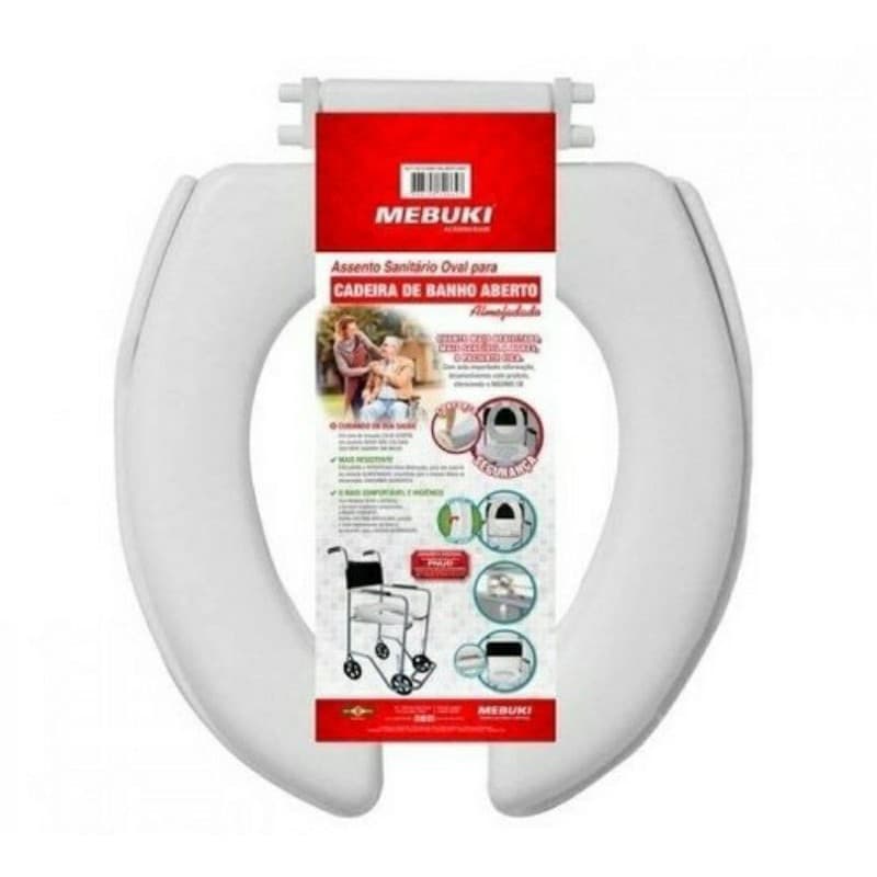 Assento para Cadeira de Banho Almofadado Suporta até 100kg Mebuki