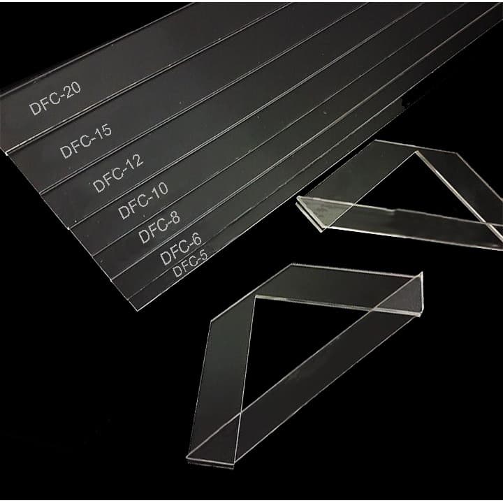 Kit 7 Reguas Gabaritos E 2 Réguas Fio Cabelo Cartonagem Encadernação Acrilico