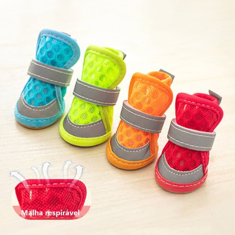 Sapatos Refletivos Respiráveis Para Animais De Estimação sapato para cachorro sapato para pet Casuais De MalhaRespirável