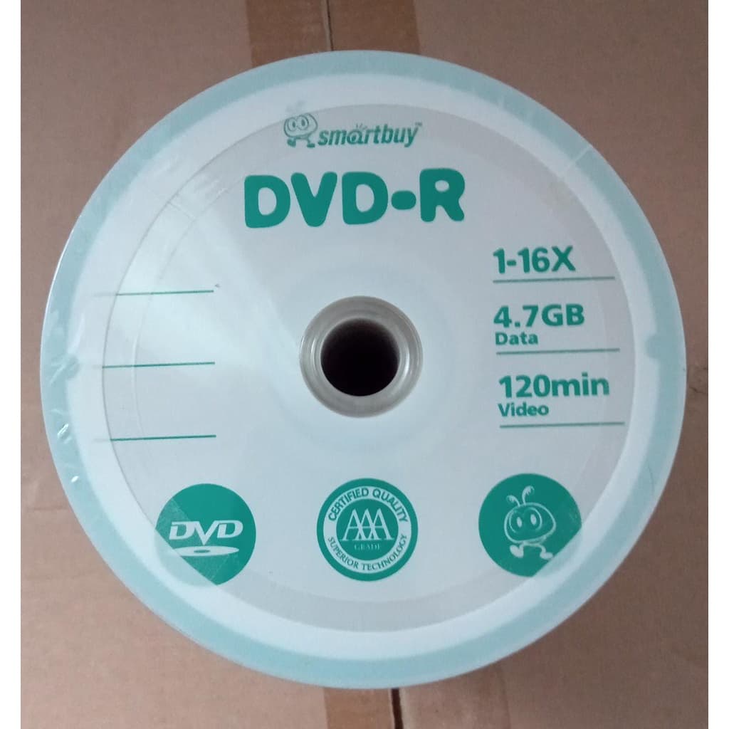 100 Mídia Virgem Dvd Smartbuy Logo Grava Jogo Ps2