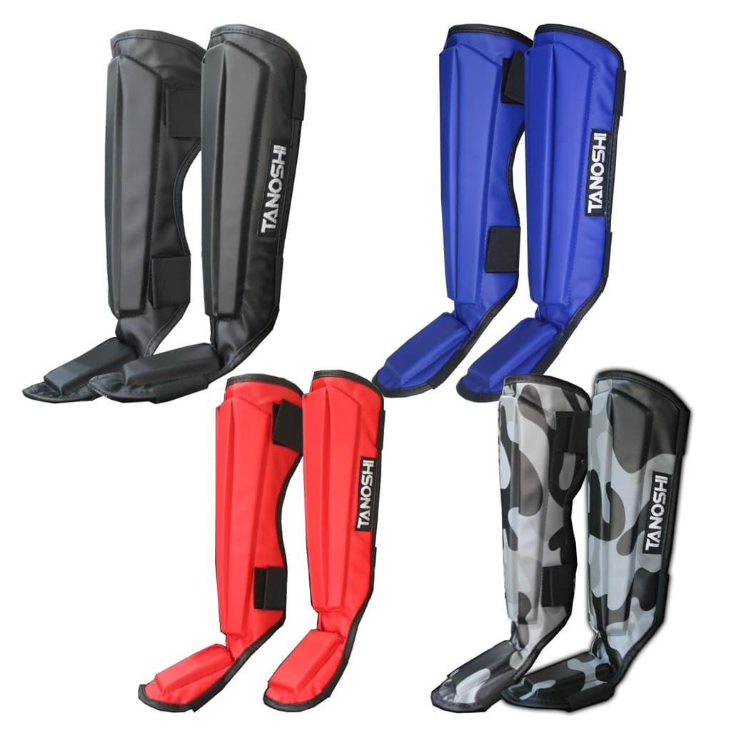 Caneleira anatômica G para MuayThai, Sanda, Kickboxing TANOSHI para acima 1,75m altura