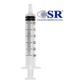 Seringa Descartável sem agulha 3ml Luer Lock - SR