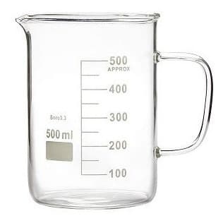 Bequer vidro com alça