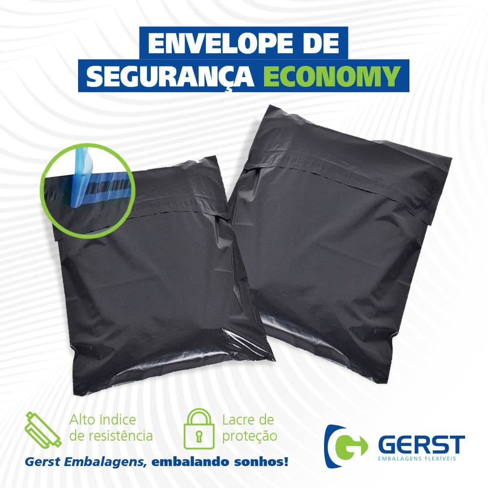 Kit Com 100 Envelope de Segurança Cinza Para Correios com Aba saco plástico Adesiva 15x20 até 40x50