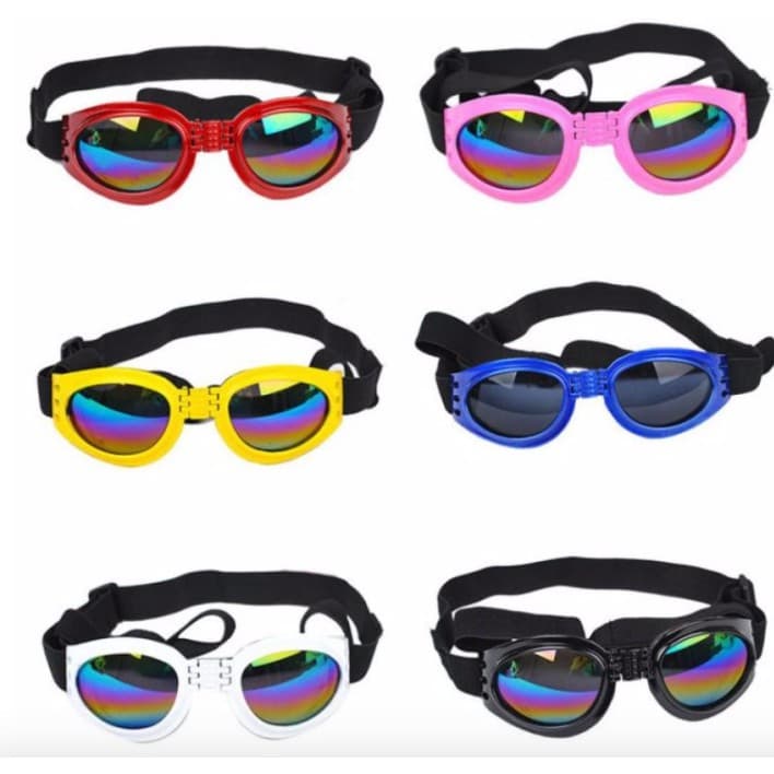 Óculos de Sol Para Cachorro Proteção Uv400 Várias Cores Cães Cachorros Pet