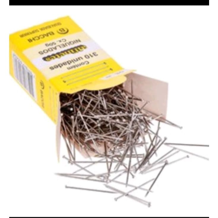 Alfinete de Cabeça Bacchi n° 29 - 2,9 cm Aço Niquelado