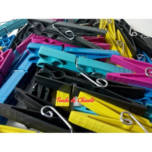 Pregador De Roupa Plástico KIT 72 Unidades Mais Resistencia - REF - 72