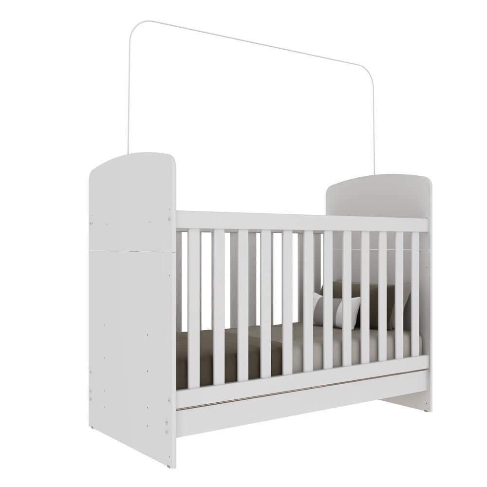 Haste Para Berço Americano 1,30m Suporte Mosquiteiro Proteção E Segurança Pintura Epóxi Durável