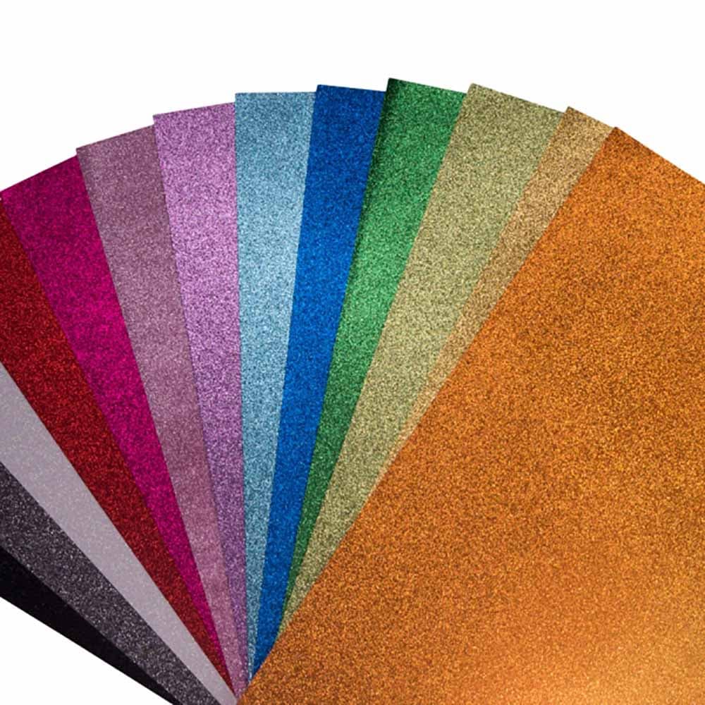 Placas De Eva Com Glitter 40x48 - 5 folhas