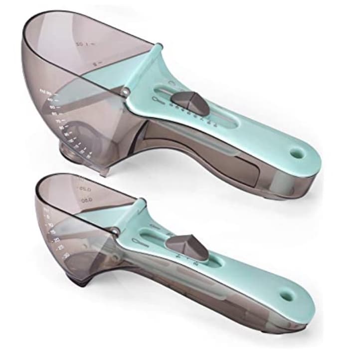 2 Colheres De Medição Ajustáveis para Ferramenta De Acessórios De Cozinha