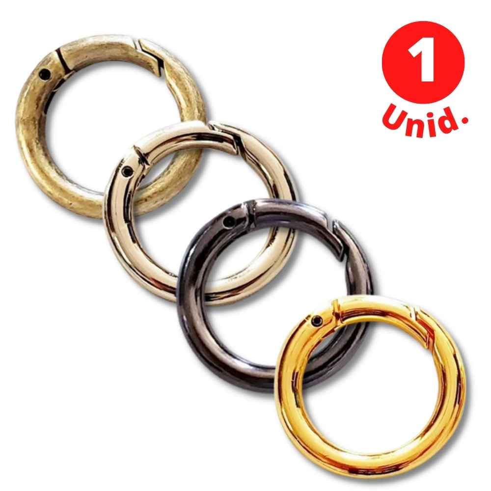 Argola articulada mosquetão m -  3,0 cm - CRZ: s13004