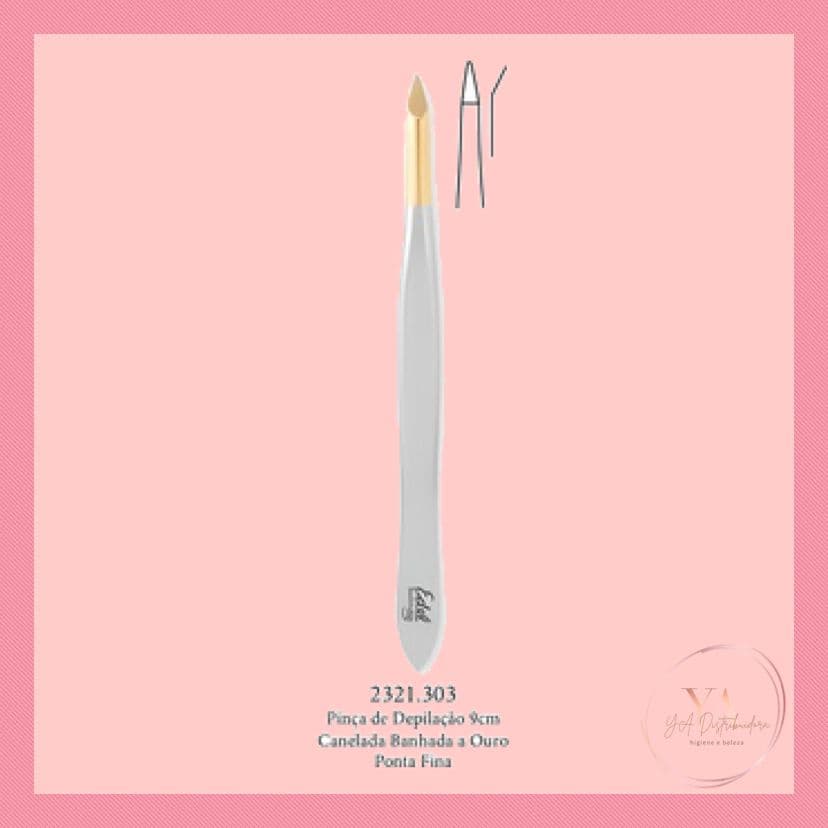 Pinça Edel Solingen Canelada Ponta Fina 9cm ref: 2321.303