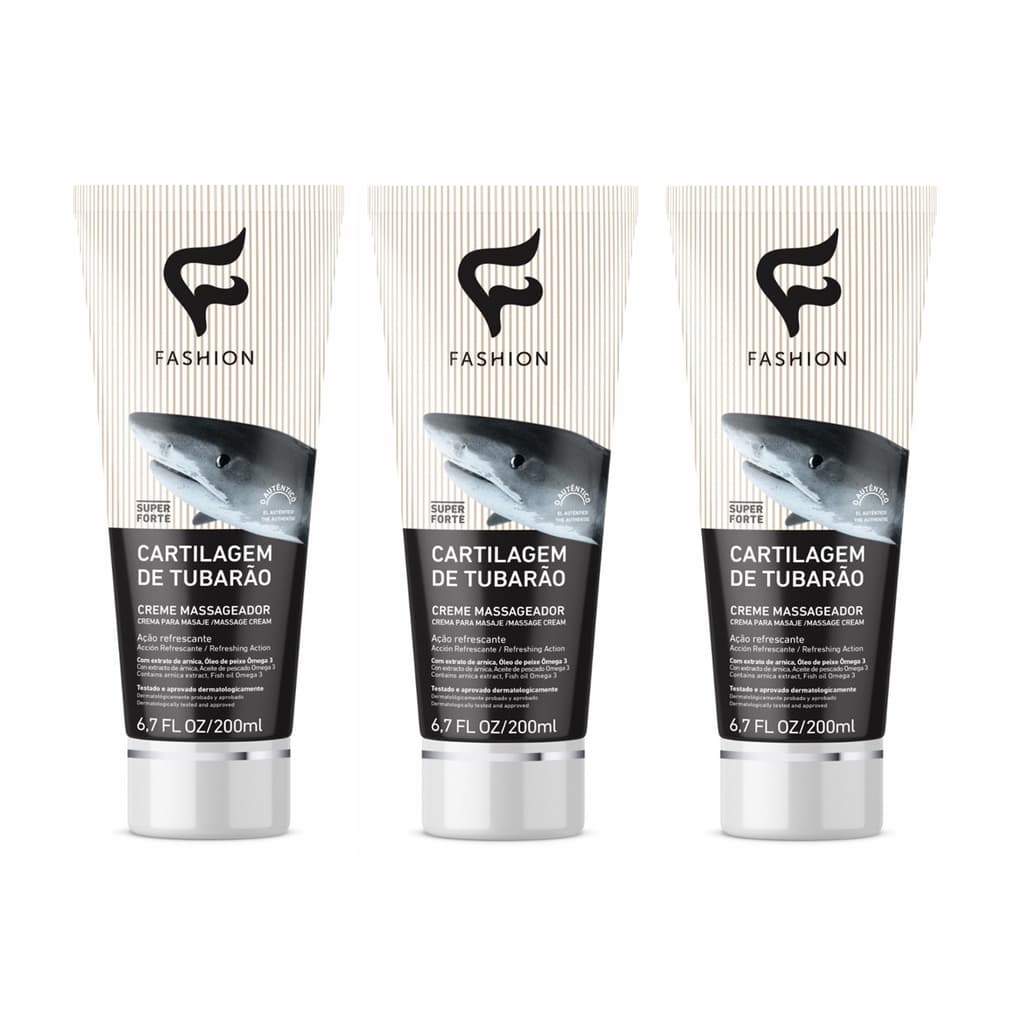 Cartilagem De Tubarão 200ml Kit 3un - Fashion