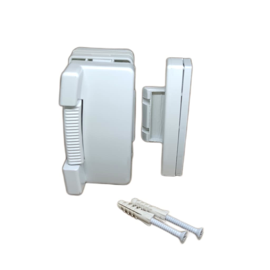 Fechadura Janela De Vidro Bate Fecha 1571 Branco Bate E Fecha