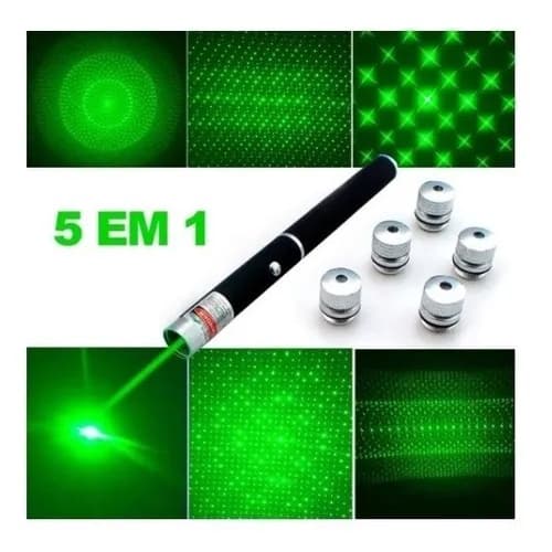 Caneta Laser Pointer Verde Lanterna 1000mw Até 7km